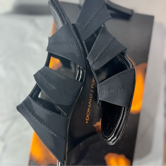 Donald J Pliner Jorry Black Mesh Elastic Heels Size 9.5N with Box & Dust Bag - Picture 7 of 13